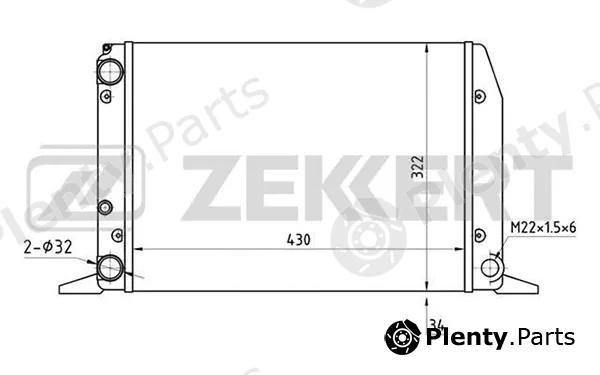 Zekkert MK-1018 — Radiator, engine cooling