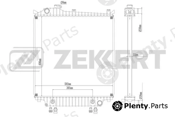 Zekkert MK-1599 — Radiator, engine cooling