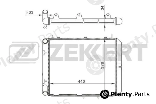 Zekkert MK-1520 — Radiator, engine cooling