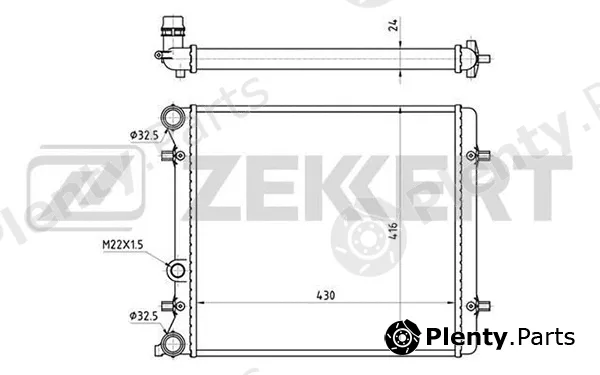 Zekkert MK-1101 — Radiator, engine cooling