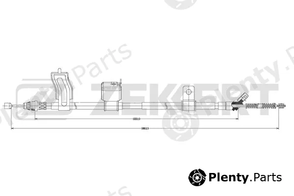 Zekkert BZ-1011 — Cable Pull, parking brake