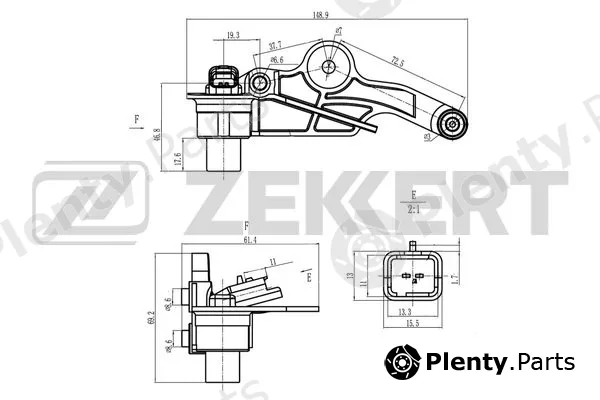 Zekkert SE-4054 — Sensor, crankshaft pulse