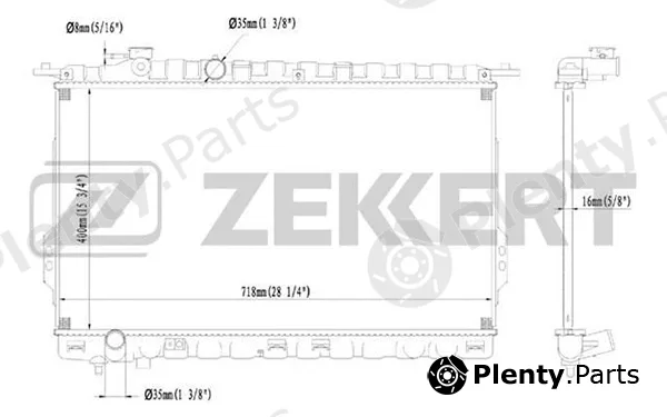 Zekkert MK-1119 — Radiator, engine cooling