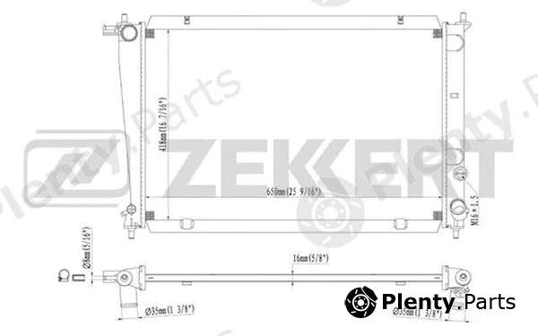 Zekkert MK-1227 — Radiator, engine cooling