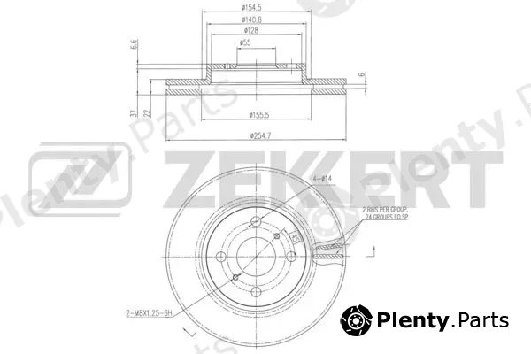Zekkert BS-6342 — Brake Disc