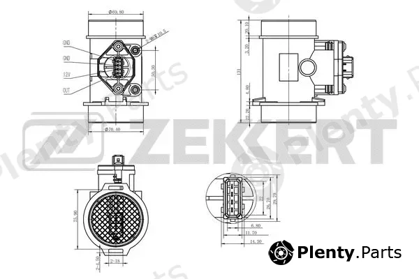 Zekkert SE-1020 — Mass Air Flow Sensor