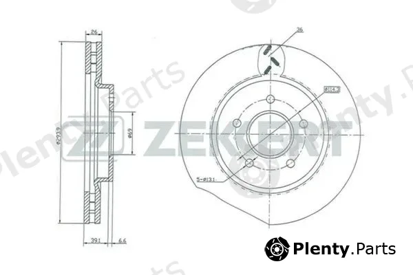Zekkert BS-5023 — Brake Disc