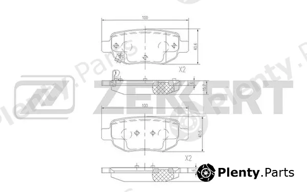 Zekkert BS-2379 — Brake Pad Set, disc brake