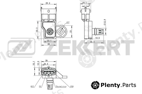 Zekkert SE-2016 — Mass Air Flow Sensor