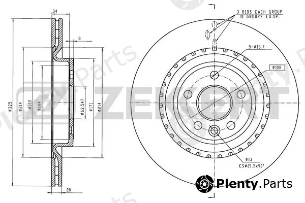 Zekkert BS-6560 — Brake Disc