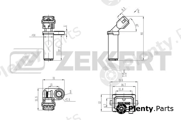 Zekkert SE-4045 — Sensor, crankshaft pulse