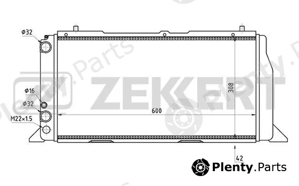 Zekkert MK-1266 — Radiator, engine cooling