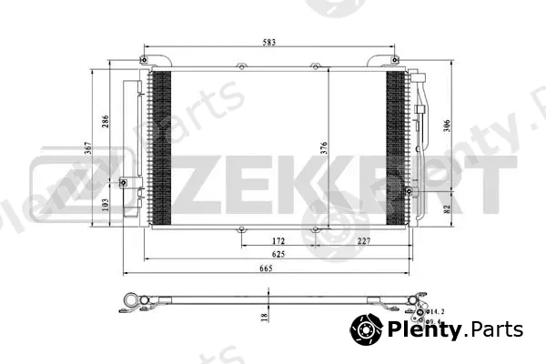 Zekkert MK-3182 — Condenser, air conditioning