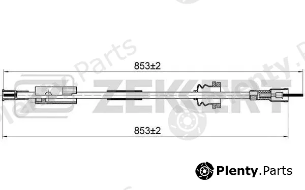 Zekkert BZ-1155 — Speedometer Cable