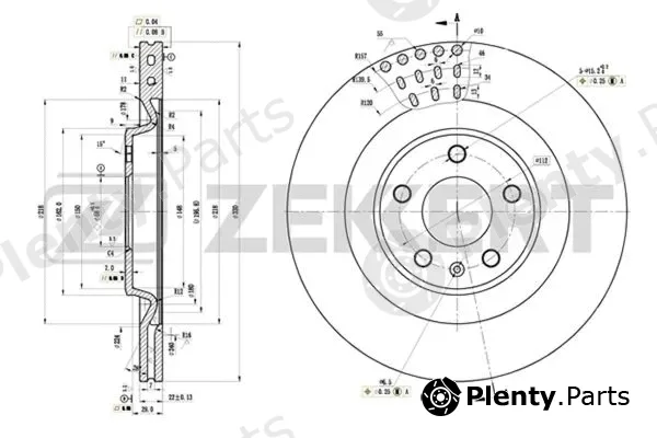 Zekkert BS-5876 — Brake Disc