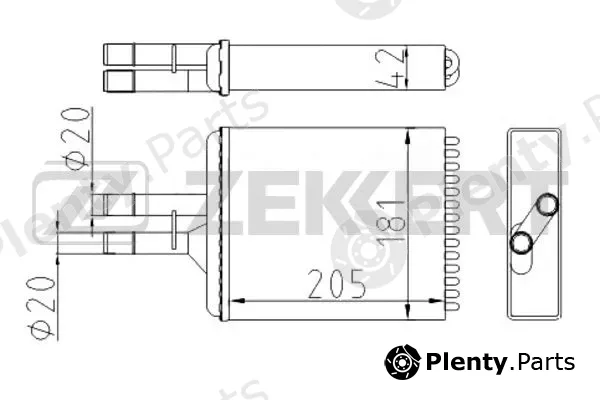 Zekkert MK-5077 — Heat Exchanger, interior heating