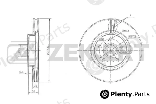 Zekkert BS-5418 — Brake Disc