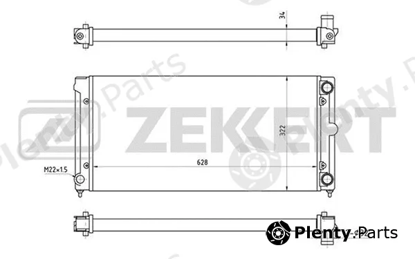 Zekkert MK-1034 — Radiator, engine cooling