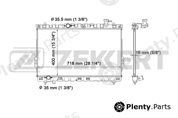 Zekkert MK-1534 — Radiator, engine cooling