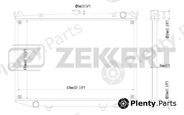 Zekkert MK-1057 — Radiator, engine cooling