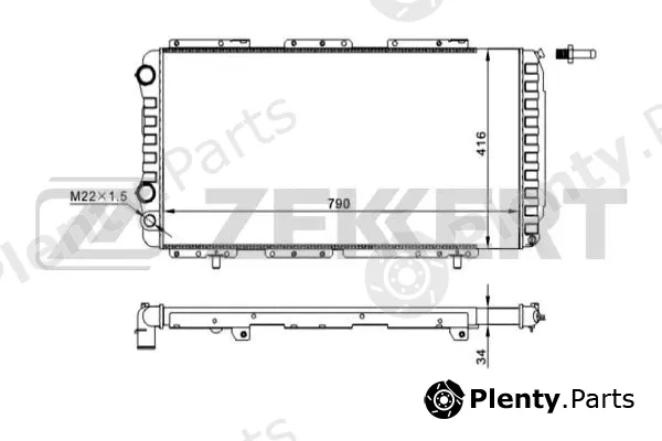 Zekkert MK-1047 — Radiator, engine cooling