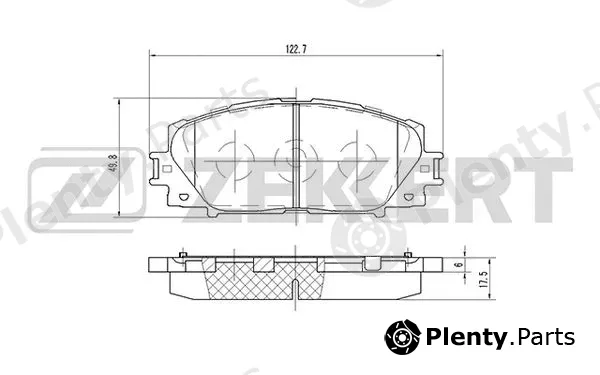 Zekkert BS-1940 — Brake Pad Set, disc brake