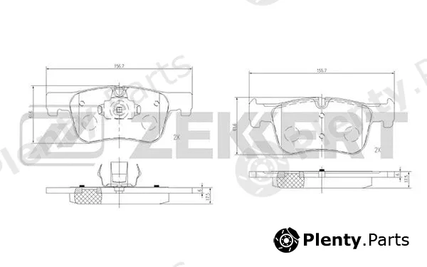 Zekkert BS-2143 — Brake Pad Set, disc brake