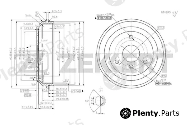 Zekkert BS-5569 — Brake Drum