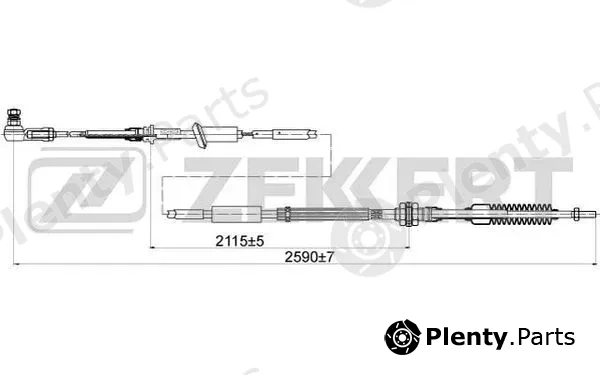 Zekkert BZ-1044 — Cable Pull, manual transmission