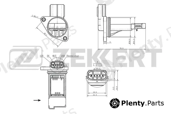 Zekkert SE-1097 — Sensor, intake manifold pressure
