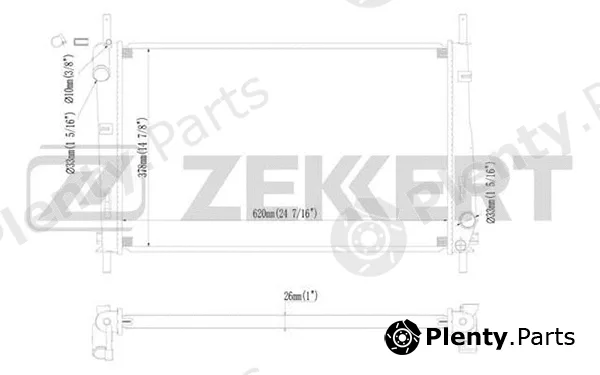 Zekkert MK-1157 — Radiator, engine cooling