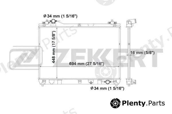 Zekkert MK-1200 — Radiator, engine cooling