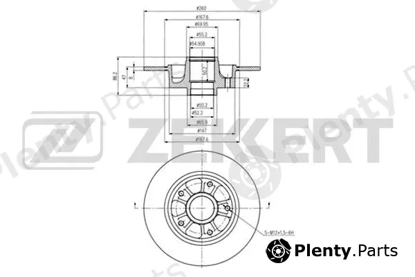 Zekkert BS-5877BZ — Brake Disc