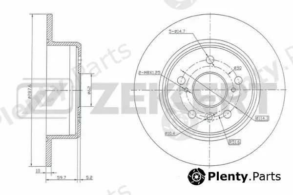 Zekkert BS-5143 — Brake Disc