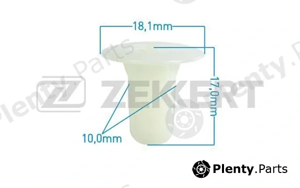 Zekkert BE-1259 — Clip, trim/protection strip