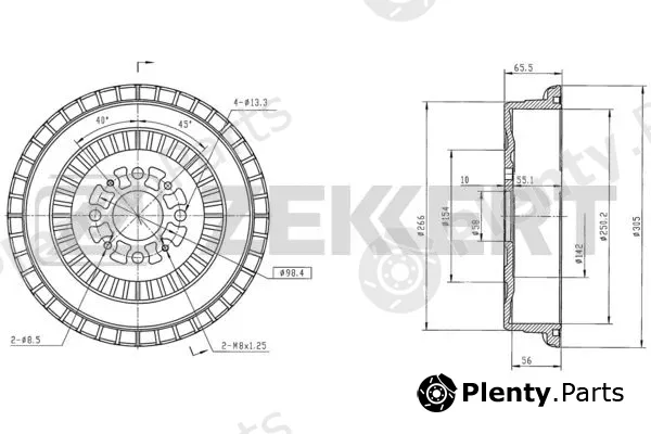 Zekkert BS-6031 — Brake Drum