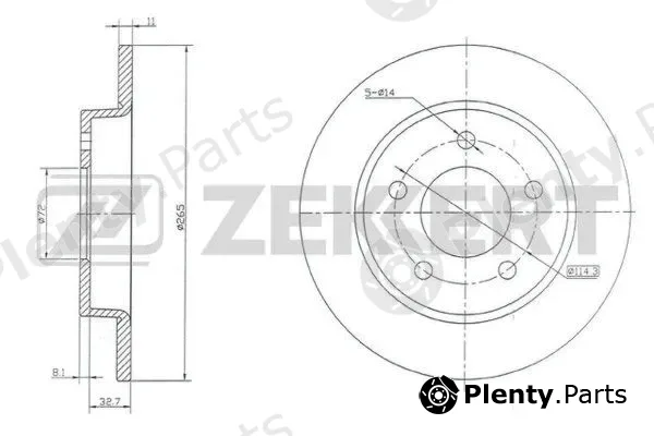 Zekkert BS-5267 — Brake Disc