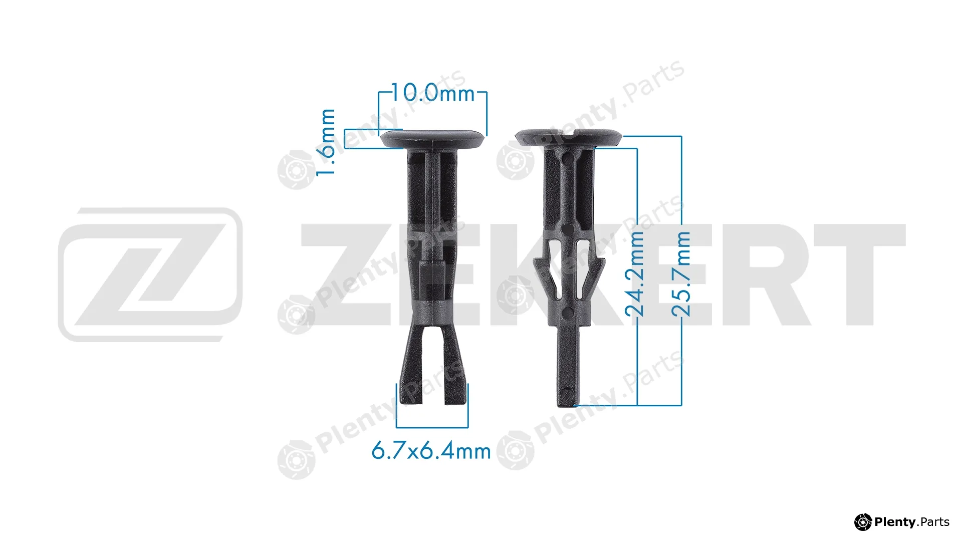 Zekkert BE-3696 — Clip, trim/protection strip