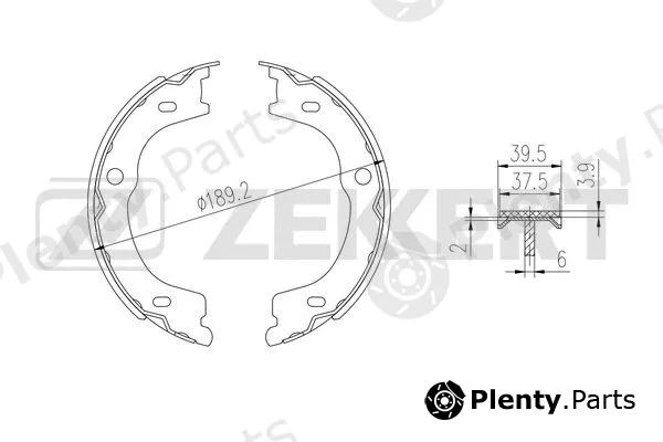 Zekkert BK-4013 — Brake Shoe Set