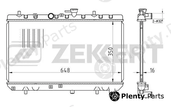 Zekkert MK-1421 — Radiator, engine cooling