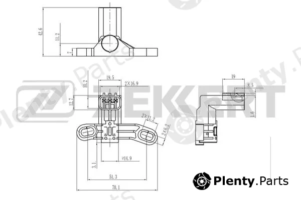 Zekkert SE-4082 — Sensor, crankshaft pulse