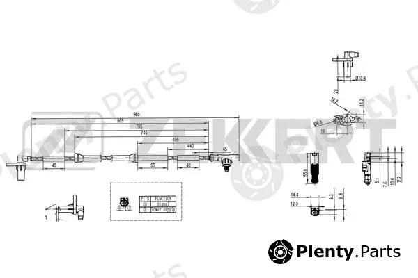 Zekkert SE-6113 — Sensor, wheel speed