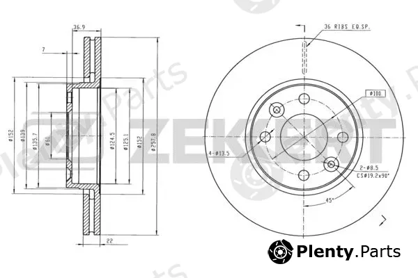 Zekkert BS-6115 — Brake Disc