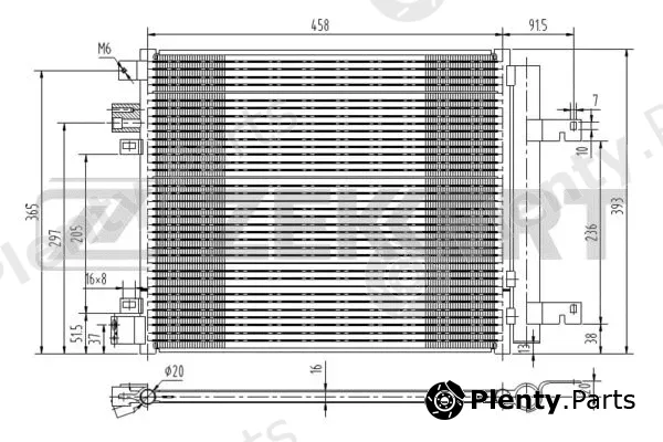 Zekkert MK-3019 — Condenser, air conditioning