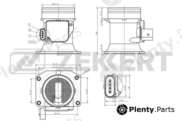 Zekkert SE-1012 — Mass Air Flow Sensor