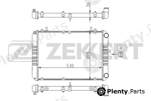 Zekkert MK-1500 — Radiator, engine cooling