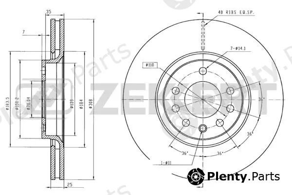 Zekkert BS-5294B — Brake Disc