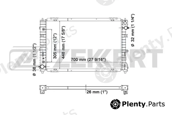 Zekkert MK-1415 — Radiator, engine cooling