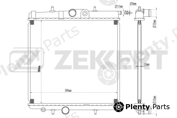 Zekkert MK-1102 — Radiator, engine cooling