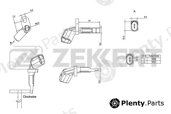 Zekkert SE-6023 — Sensor, wheel speed